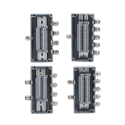 Aluminum Enclosure Sealed Junction Box Project Case 170*80*56mm with UK2.5B Terminal Blocks Kit