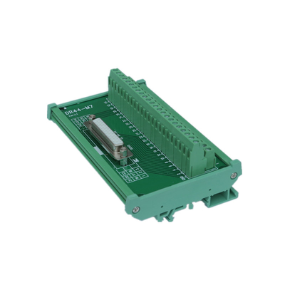 Dual Row DB44 Female Socket D Sub Terminal Block Breakout Board Adapter Cable Connector DIN Rail