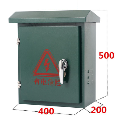 Stainless Steel Electrical Enclosure Cctv Power Supply Distribution Box Green Coating