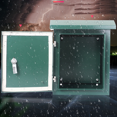 Stainless Steel Electrical Enclosure Cctv Power Supply Distribution Box Green Coating