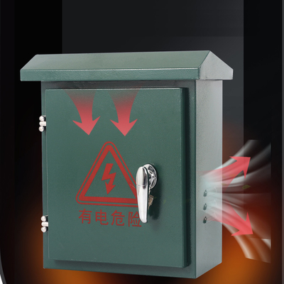 Stainless Steel Electrical Enclosure Cctv Power Supply Distribution Box Green Coating