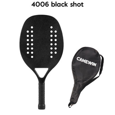 Beach Tennis Padel Racket  Carbon Fiber Paddle Racket Soft EVA Face Outdoor Ball Sports