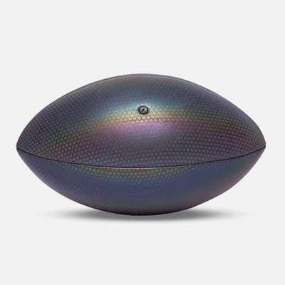 Holographic Glowing Reflective Football Luminous American Football Rugby Ball Size 9 6 3