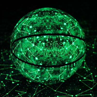 Basketball Official Size 7 Light Up Streetball Fluorescent Bright Basketball Ball for Night Game