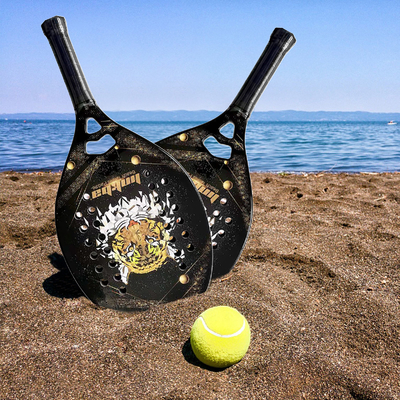 Beach Tennis Racket Carbon Fiber and Firberglass Soft Face Padel Tennis Racquet