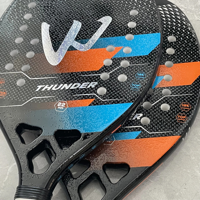 18k Carbon Fiber Beach Tennis Racket Rough Surface Paddle Tennis Padel