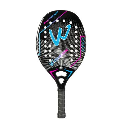 3K Carbon Fiber Beach Tennis Racket Rough Surface Soft Interlayer Racquet with Protective Bag