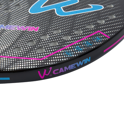 3K Carbon Fiber Beach Tennis Racket Rough Surface Soft Interlayer Racquet with Protective Bag