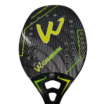 3K Carbon Fiber Beach Tennis Racket Rough Surface Soft Interlayer Racquet with Protective Bag