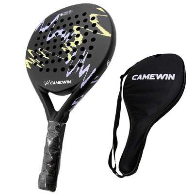 Full Carbon Beach Tennis Racket Soft EVA Face Raqueta With Bag Unisex Equipment Padel Racket