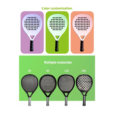 Design Your Tennis Padel Racket Personalized Tennis Paddle Racquets 38mm Thickness 360g