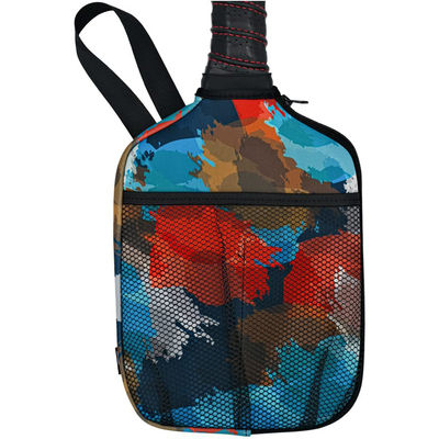 Neoprene Colored Pickleball Racket Protective Sleeve Pickleball Balls Holder Organizer