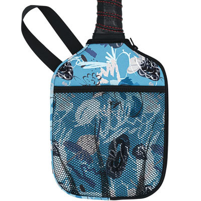 Neoprene Colored Pickleball Racket Protective Sleeve Pickleball Balls Holder Organizer