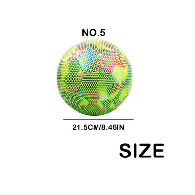 Luminous Soccer Ball Size 5 Night Glowing Soccer Game Footballs Glow In The Dark