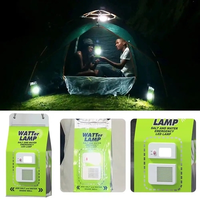Camping Fishing Lighting Long lasting Salt Water Lamp for Outdoor Emergent Lighting No Batteries Needed