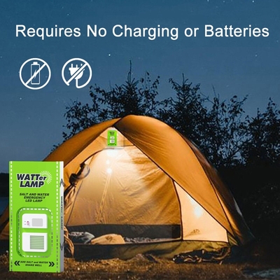 Camping Fishing Lighting Long lasting Salt Water Lamp for Outdoor Emergent Lighting No Batteries Needed
