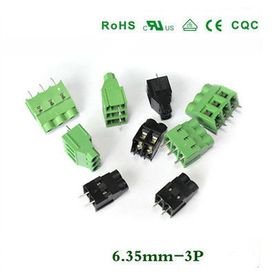 6.35mm / 0.25" PCB Screw Terminal Blocks Connector 2-pin 3-pin Jointable