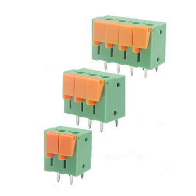 5.08mm Pitch PCB Connector Spring Crimping Terminal Block Vertical Wiring Entry
