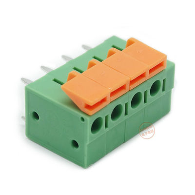 5.08mm Pitch PCB Connector Spring Crimping Terminal Block Vertical Wiring Entry