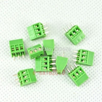 2.54mm Pitch PCB Mounted Screw Terminal Blocks 300V 10A