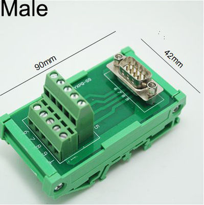 Single End D Sub 9 Pin DB9 Male Female Connectors Terminal Blocks Breakout Board