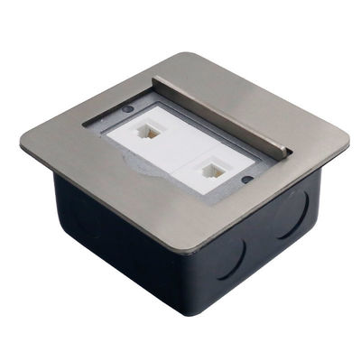 Open Type Floor Sockets Multimedia Modulars Combination Stainless Steel Ground Outlet Box Waterproof