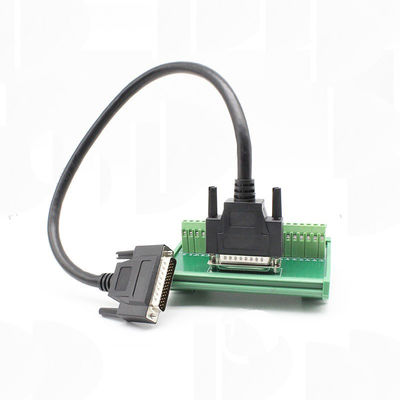 Dual Row DB44 Female Socket D Sub Terminal Block Breakout Board Adapter Cable Connector DIN Rail
