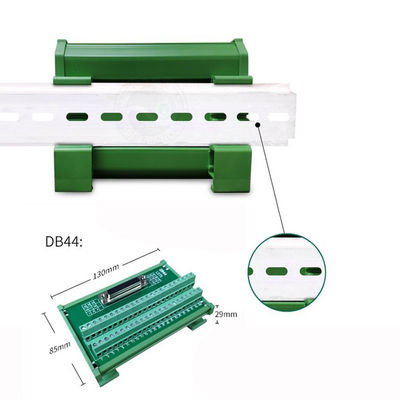 Dual Row DB44 Female Socket D Sub Terminal Block Breakout Board Adapter Cable Connector DIN Rail