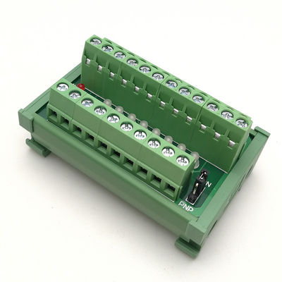 PLC Sensor Signal Input Distribution Terminal Blocks Breakout Board 8 Arrays