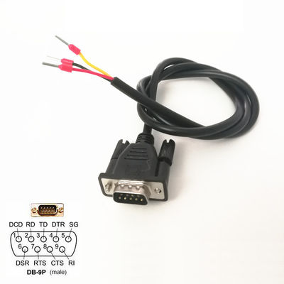 DB9 Female Connector RS232 Serial RXD TXD GND Port to 3-pin Terminals Exapansion Cable