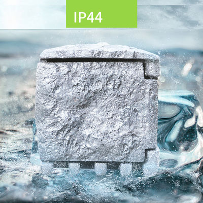 Outdoor Garden Electrical Power Outlet Socket Box Resin Enclosure Waterproof Stone-looking