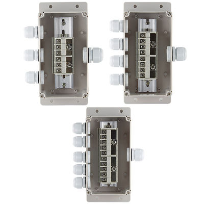 Cable Distribution Junction Box 158*90*60mm Waterproof  Wall Mount With Connectors Assembly Kit