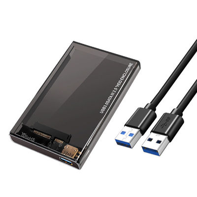 USB3.0 Port Hard Drive Enclosure 2.5 inch HDD SSD Portable Case Transparent External Box
