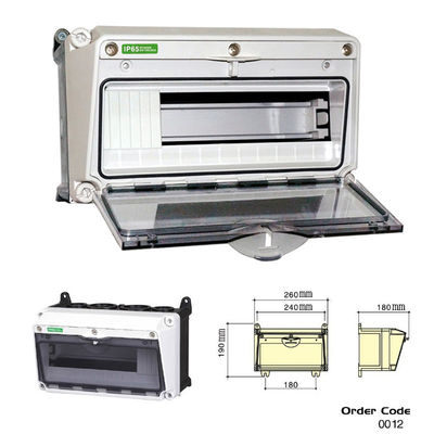 12 24 36 48 Way IP65 Waterproof Outdoor Wall Electrical Enclosure Plastic Distribution Box