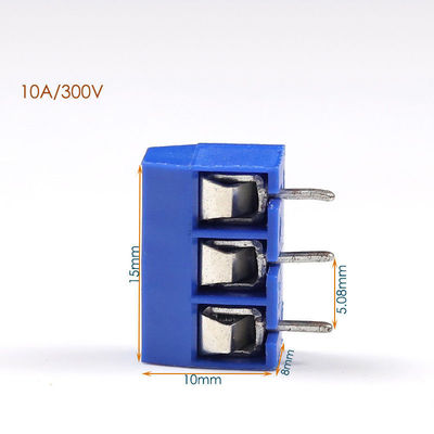 5.08mm Pitch PCB Mounted Screw Crimping Type Terminal Blocks 2P 3P Jointable