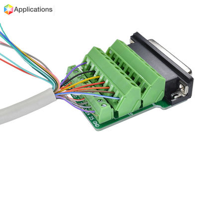 5.0mm Pitch PCB Mounted Screw Terminal Blocks 45° Wiring Entry