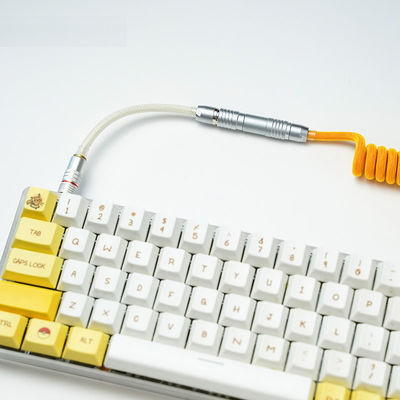 Heavy Duty Connector Coupled Mechanical Keyboard Cable Docking Circular Plug Socket