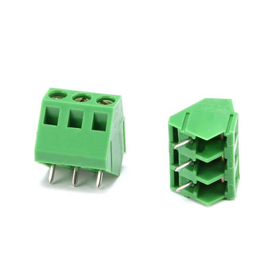 5.0mm Pitch PCB Mounted Screw Terminal Blocks 45° Wiring Entry