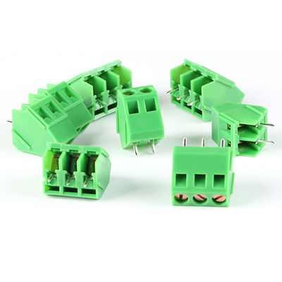 5.0mm Pitch PCB Mounted Screw Terminal Blocks 45° Wiring Entry