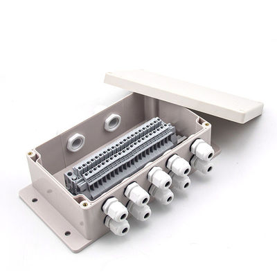 Surface Mount Plastic Junction Box Project Case Waterproof UK2.5B Terminal Blocks 200*120*75mm