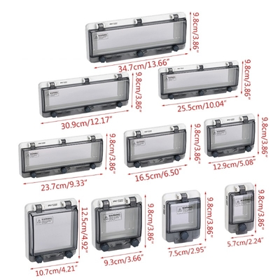 Wall Mounted Electric Enclosure Plastic Switch Circuitbreaker Box IP67 Waterproof Outdoor 6 8 Way