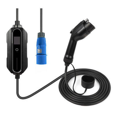 Electric Vehicle EV Charger Type 2 32 Amp 220V-240V CEE Plug Car Charging Cable Switch Box