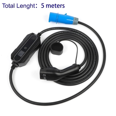 Electric Vehicle EV Charger Type 2 32 Amp 220V-240V CEE Plug Car Charging Cable Switch Box